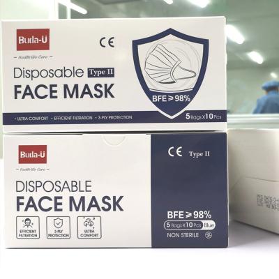 China mascarilla médica el 98% mínima del 17.5x9.5cm BFE disponible para la droguería y el supermercado en venta