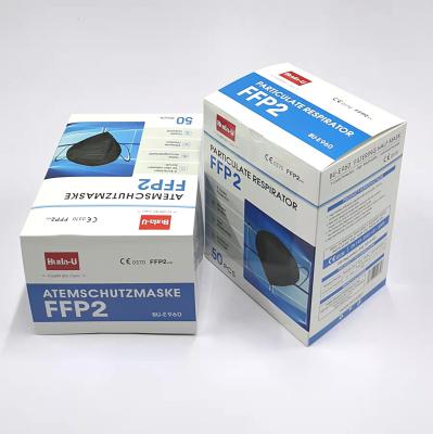 China Wegwerfgesichtsmaske-Respirator FFP2, Bescheinigung von CER 0370, EVP-Regelung (EU) 2016/425, Partikel, die Maske filtern zu verkaufen