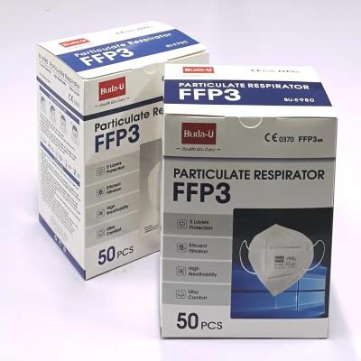 China Partikelmaske CER Bescheinigung des respirator-FFP3, FFP3 Maske mit Earloops, kein Gesichtsmaske-Respirator des Hauptband-FFP3 zu verkaufen