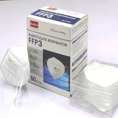 China Breathable Disposable Nonwoven Face Mask , FFP3 Valveless Respirator Face Mask With Soft Nonwoven And Meltblown Fabric for sale