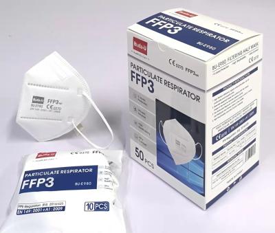 China Schutzmaske Earloops FFP3, Partikel, die halben Gesichtsmaske-Respirator, Filtrations-Leistungsfähigkeit der FFP3 Gesichtsmaske-99% filtern zu verkaufen