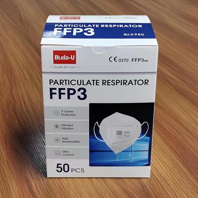 Chine Masque particulaire blanc de respirateur de masque protecteur FFP3 aucun Earloops de valve, respirable, doux et confortable à vendre