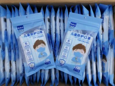 China 10 PC verpacken Kinderschützende Gesichtsmaske mit elastischer Ohr-Schleife CER Bescheinigung zu verkaufen