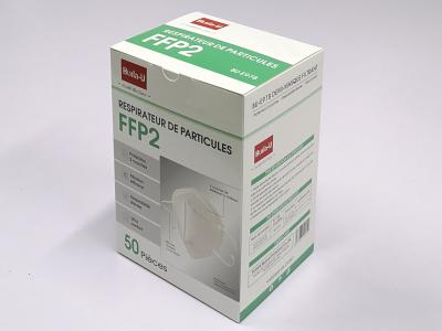 China Partikel-Halbmaske Earloop FFP2 NR, Maske FFP2 in den Franzose-, spanischen, italienischen oder deutschensprachen, die CER 0370 verpacken zu verkaufen