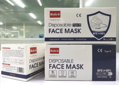 China Mascarilla protectora médica del adulto 3PLY de Buda-U para el nivel II de Covid ASTM en venta