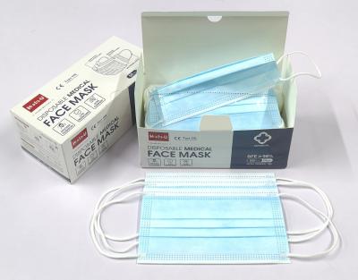 China 50Pcs/Box 3 Layers Disposable Mask Buda-U Surgical Medical Masks Type IIR for sale