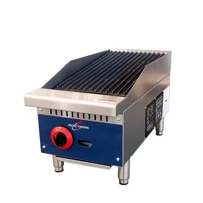 China Restaurnts / Hotel / Catering Kitchen restaurant equipment bbq griddle flat plate gas salamander BBQ grill Charbroiler for sale