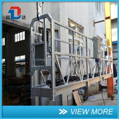 China Building Facade Wire Rope Cleaning Lifting Prices Suspended Scaffolding Work Platform for sale