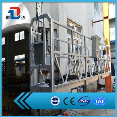 China Building facade wire rope cleaning crane lifting ZLP manual suspended platform for window cleaning for sale