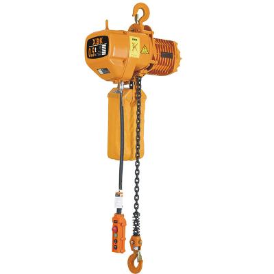 China Construction Hoist 1ton-Electric Chain Hoist With Single Hook Gear for sale