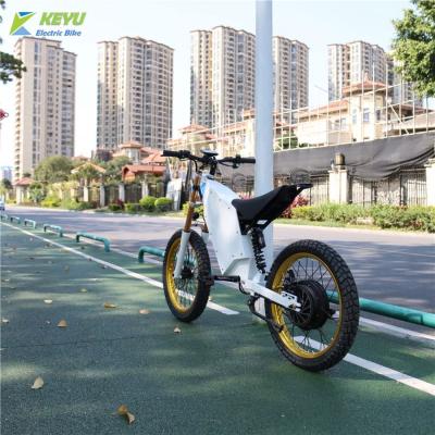 China 2020 new carbon steel downhill bike full suspension ebike 3000W 5000W mountainbike with big lithium battery for sale