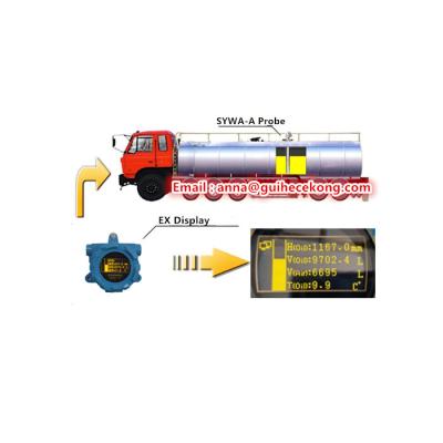 China Vacuum Tanker Fuel Monitor Working Tanker Fuel Monitoring System /tanker Fuel Gauge Sensor For Remote Vacuum Tanker Working for sale