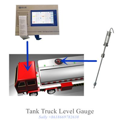 China Magnetic Magnetostrictive Type Diesel Fuel Tank Sensor ATEX Oil Tank Truck 12V Power Supply Float Level Sensor / Probe for sale