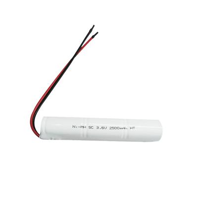 China Customized Nickel Rechargeable Battery 3.6v 2500mah Battery for sale