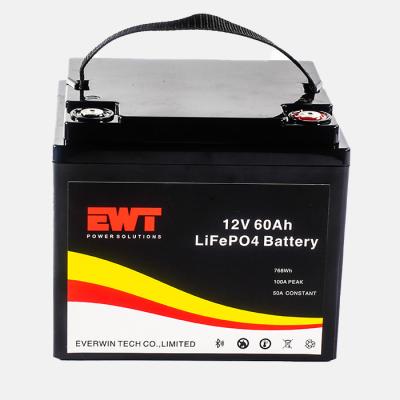 China 12V Lithium Iron Phosphate Battery IFR32700 12.8V 60Ah Electric Power Systems Lithium LFP LiFePO4 Battery Pack for sale