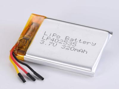 China Batería de poliéster de litio 3.7V 300MAH en venta