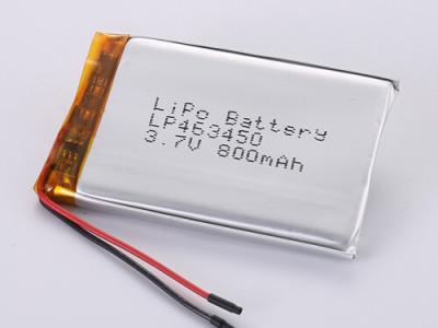 China Batería de litio polímero lp463450 3.7V, LP503450 LP633235, LP701865 800MAH, LP102731 850MAH en venta