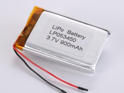 China Batería de litio polímero de 3.7V 900MAH lp053450, lp483547, lp503055, lp603442, lp753235 en venta