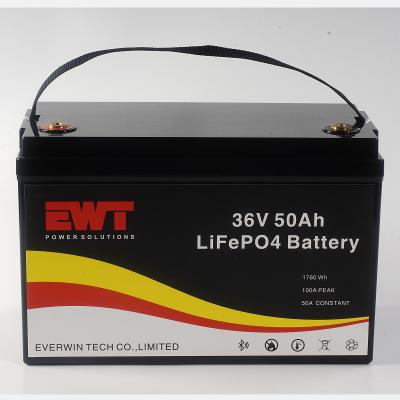 中国 電気自動車 携帯 LiFePO4 バッテリー 36V 50Ah エネルギー貯蔵用 バッテリー 販売のため