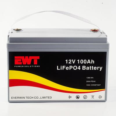 China Bateria recarregável de íons de lítio de 12v 100ah lifepo4 para scooter E-bike Golf car à venda