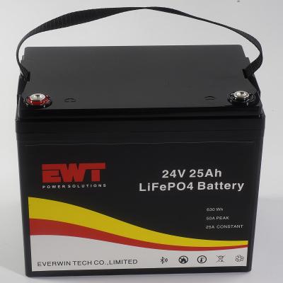 China IFR32650 24V 25Ah LiFePO4 Battery Pack For Electric Vehicles And Safety Applications for sale