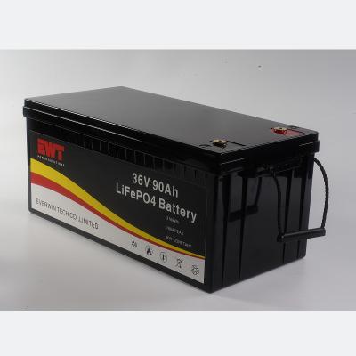 China 36V 90AH Lifepo4 Batterie für Golfwagen Gabelstapler Elektroroller Solar zu verkaufen