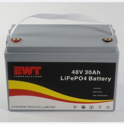 China OEM weiße Lithium-Eisen-Phosphat-Batterie 48 Volt Lebensdauerpo4 Li-Ionen-Batterie 48v 30ah zu verkaufen