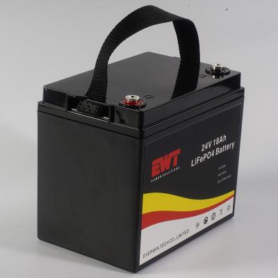 China EWT 24V 18AH LCD BMS Bluetooth für wiederaufladbare High Cycle Batterie zu verkaufen