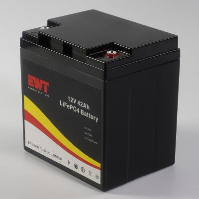 China Bateria prismática LiFePO4 12.8V 42AH Para Golf Car EV RV Bicicleta Elétrica à venda