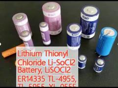 Lithium Thionyl Chloride Li-SoCl2 Battery, LiSOCl2 ER14335 TL-4955, TL-5955, XL-055F