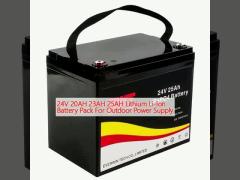 24V 20AH 23AH 25AH Lithium Li-Ion Battery Pack For Outdoor Power Supply