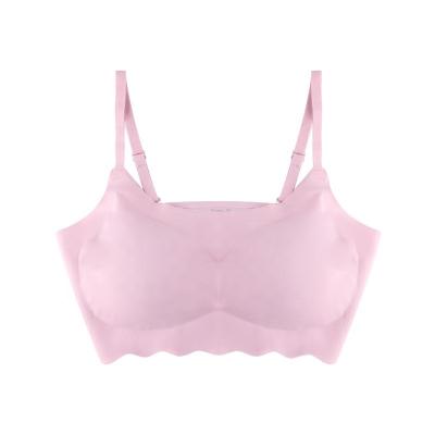 China Summer QUICK DRY ladies smooth comfortable one-piece thin underwear gathering underwire bra comfortable sports vest bra for sale