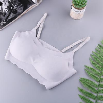 China Jelly Bras For Women Seamless Comfortable QUICK DRY Gathered Bra Ladies Lingerie Top Female Lift Up Soft Bralette Sports Bra Vest Bra for sale