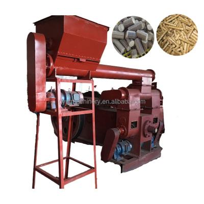 China 1000KG Per Hour Press Ram Type Mechanical Stamping Wood Briquette Rod Press Machine for sale