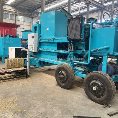 China Houtzaagstof Hooibaler Bagging Machine Equipment met 80-120 Bales Capacity en PLC Te koop