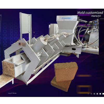 China Multi Function 5 kg Coco Peat Coil Blocks Press Machine for Coconut Husk Processing Line for sale