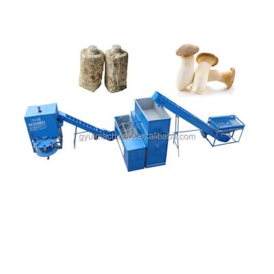 China Oyster Shiitake Mushroom Cultivate Bag Filling Production Line with Customizable Color for sale