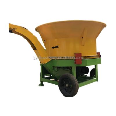 China Maak diervoeder met alfalfa hooi en gras stro Rotary Bale Shredder Grass Cutter Machine Te koop