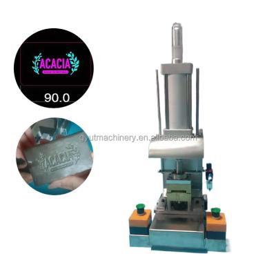 China Construction Works Stamping Machine for Various Shapes of Soap Logo Imprint Printing for sale