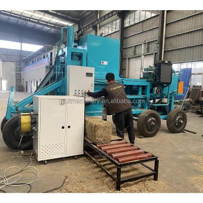 China Hydraulic Alfalfa HAY BALERS with Auto Tie 20-30kg Bale Weight and Baler Package Machine for sale