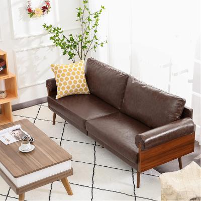 China (Others) Nordic Style Home Furniture Adjustable Modular Modern Leatherette Living Room Sofas Bed for sale