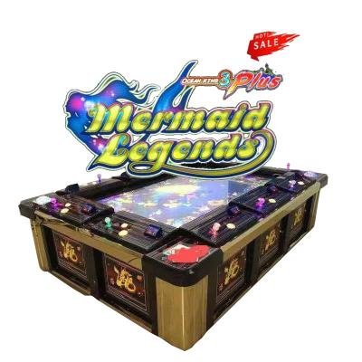 China Metal + Acrylic / Customize Mermaid Legends 10 Player Fishing Game Fish Hook Arcade Game Hunting Fish Game Machine for sale