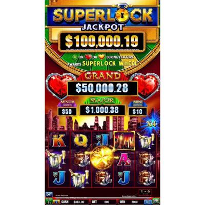 China Superlock Coin Operated Jackpot Machine Aracde Slot Machine Game Boards Smart Game Machine Panel Slot Kit for sale