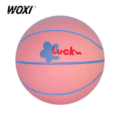 China Kindergarten Basketball High Game Sports Student Elastic Rubber Ball Training Toy Elastic Ball for sale