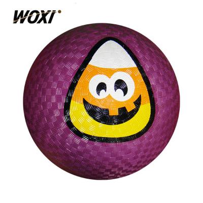 China Sport Game New Design Customized Factory Colorful Child 8.5 Inch Rubber Playground Balls for sale