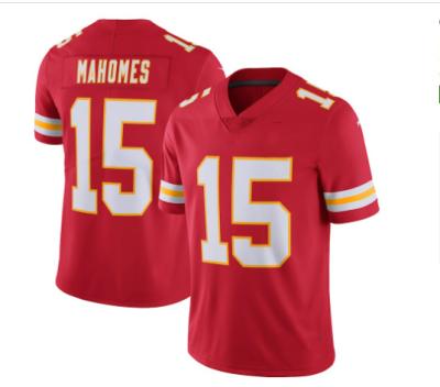 China 2021 New Kansas City #15 Patrick Mahomes Vapor Untouchable Limited Antibacterial High Quality Stitched American Football Tank Top for sale