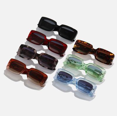 China Mingtong sellers boutique women's fashion square sunglasses square cheap women's small frame custom transparent women's rectangle shading sunglasses for sale