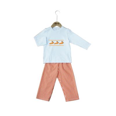 China New Style Casual Clothing Baby Boy And Girls Comfortable Shirt Match Pants 2 Pitch Clothes Sets for sale