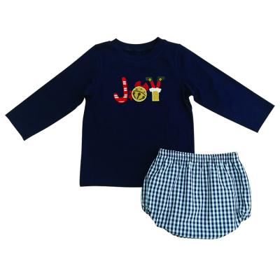 China Custom casual boyis boys boutique clothing sets baby boy chirstmas clothing newborn baby boy clothes drop for sale