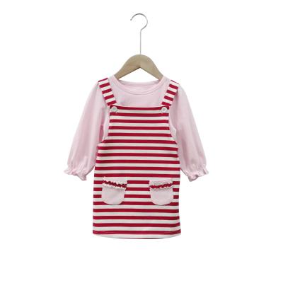 China 2021 Boutique Stripe Casual Kids Girls Skirts Long Skirts Babies Short Skirts Sets Fall Children's Clothing Sets for sale